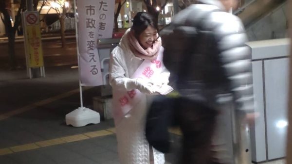 【守谷市】守谷駅東口にてご挨拶させていただきました