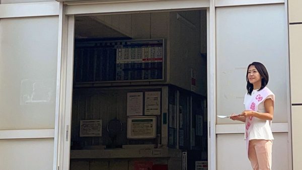 【守谷市】今朝は関東鉄道常総線の南守谷駅で活動レポートを配布しました